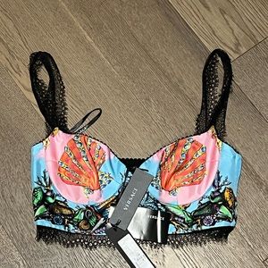 VERSACE Trésor De La Mer silk satin bralette